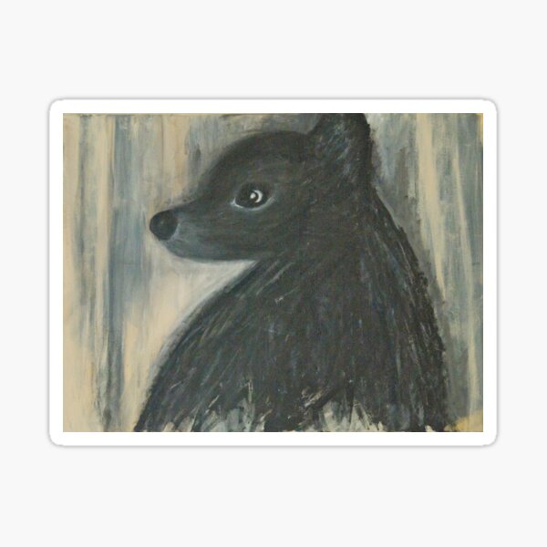 Iz the Bear Cub Sticker
