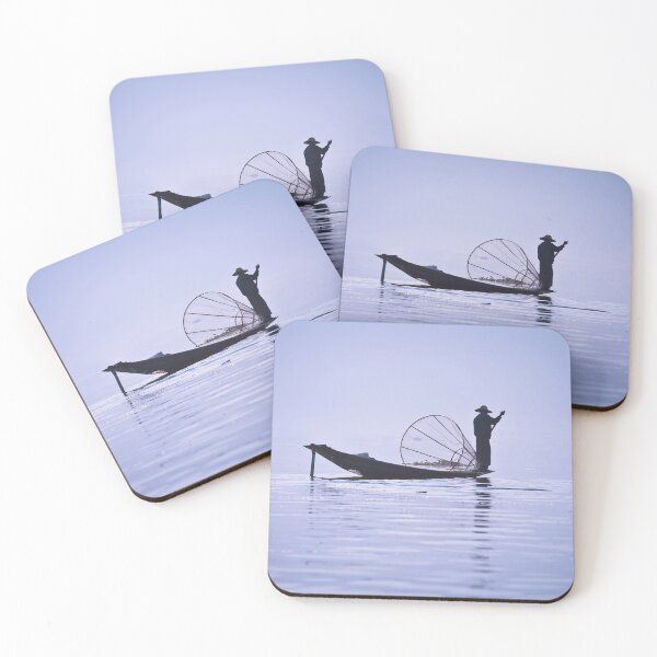 Item preview, FISHERMAN ON INLE LAKE designed and sold by Maria Heyens.