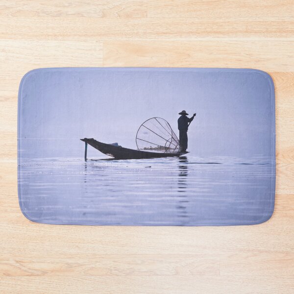 Item preview, FISHERMAN ON INLE LAKE designed and sold by Maria Heyens.