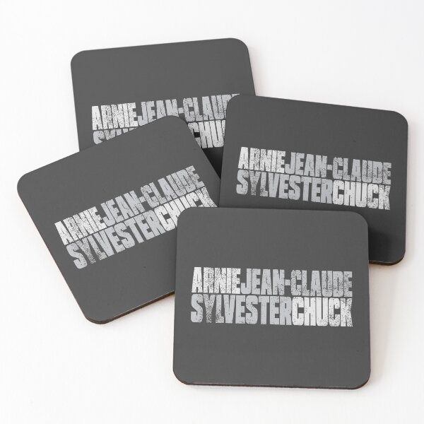 Item preview, Action movie stars of the 80s - Arnie, Jean-Claude, Sylvester, Chuck designed and sold by pricktees.
