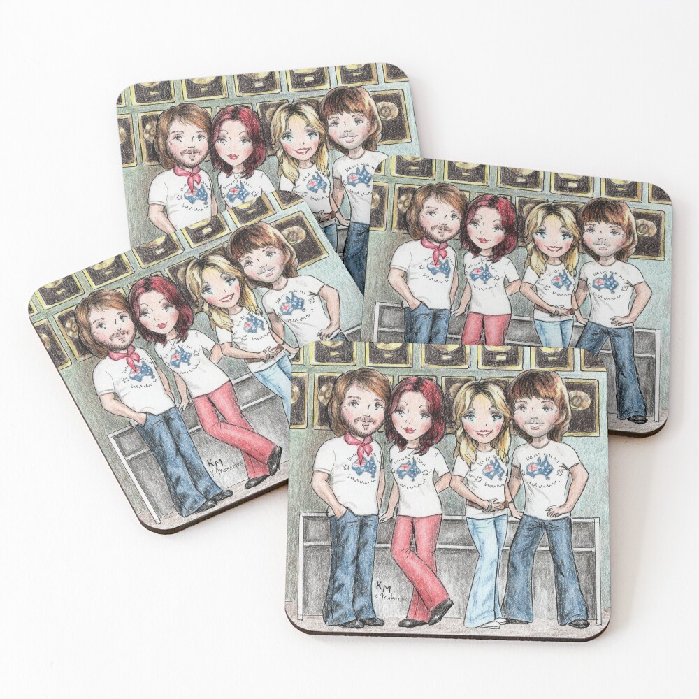 Item preview, Coasters (Set of 4) designed and sold by KateMakStudio.