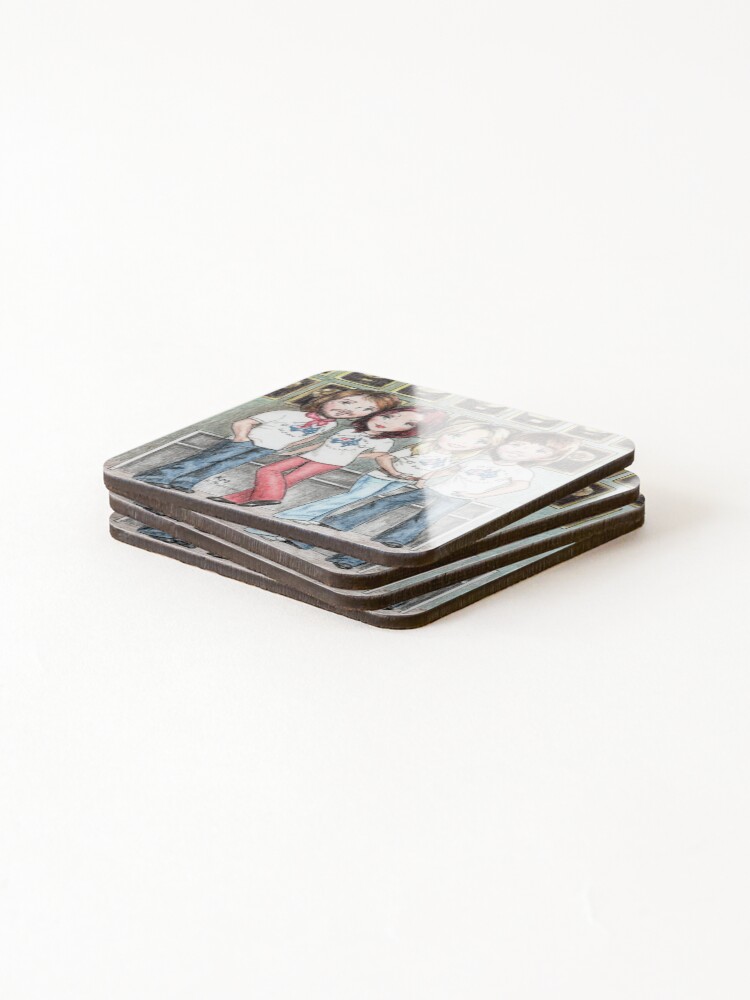 Thumbnail 4 of 5, Coasters (Set of 4), Map designed and sold by KateMakStudio.