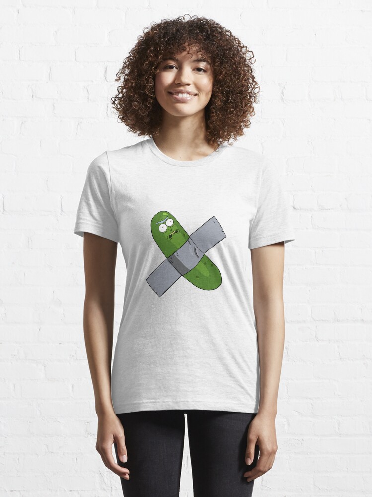 Alternate view of Pickle Rick Modern Art - Rick and Morty Fan Art Essential T-Shirt