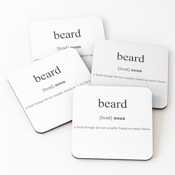 Item preview, Beard Definition | Dictionary Collection designed and sold by Designschmiede.