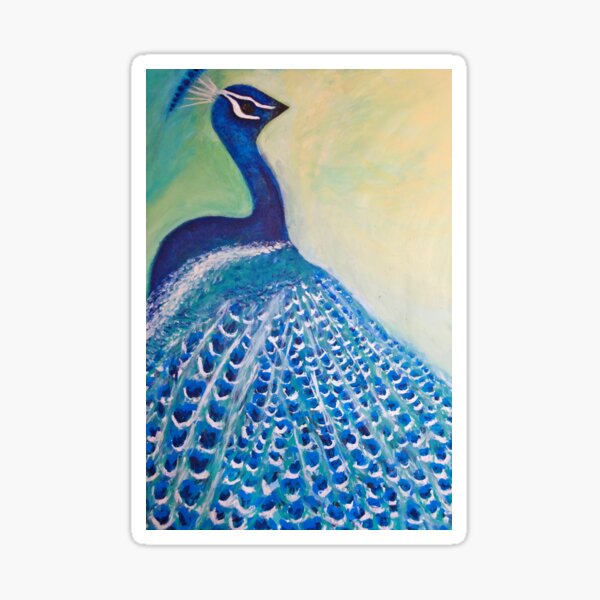 Thumbelina Peacock Sticker