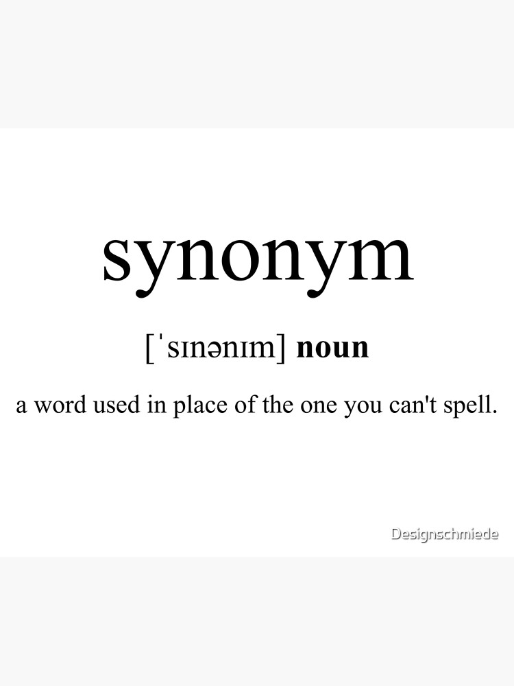 Synonym Definition | Dictionary Collection | Poster