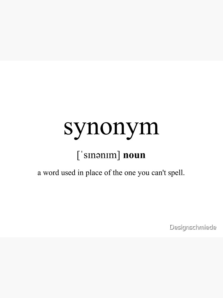 Synonym Dictionary Collection" Art Printundefined by Designschmiede | Redbubble