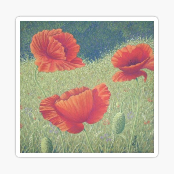 Poppies in Flanders Fields Sticker