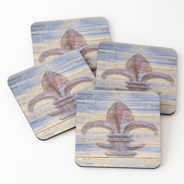 Item preview, Fluer De Lis Beach Lake House Coastal Art A194 designed and sold by byNicol.