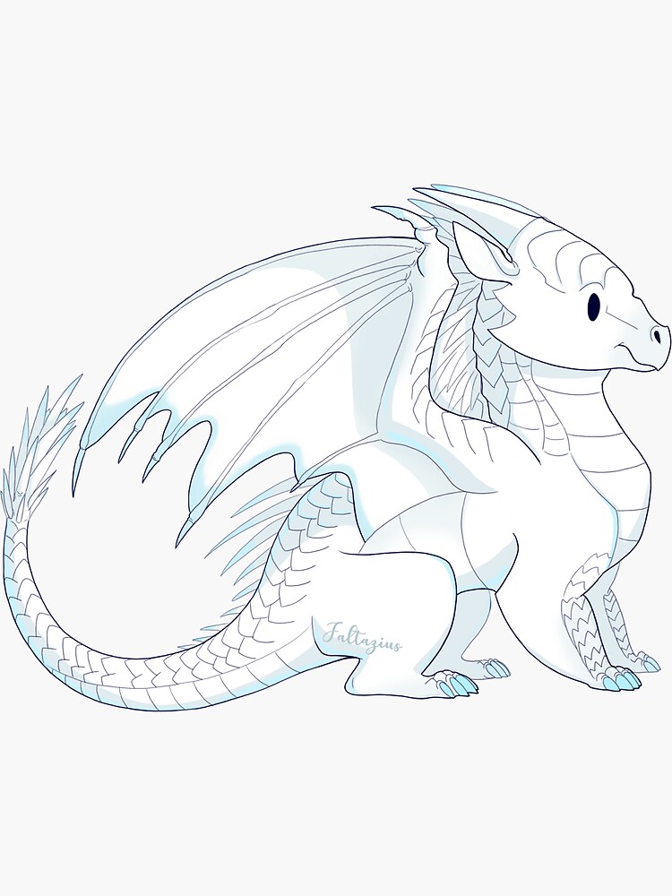 "Icewing Wings of Fire" Sticker for Sale by Faltazius | Redbubble