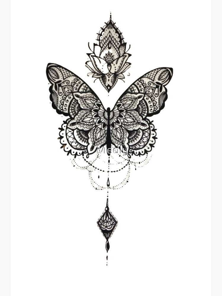 Buttefly tattoo Art Board Print for Sale by Kiboune