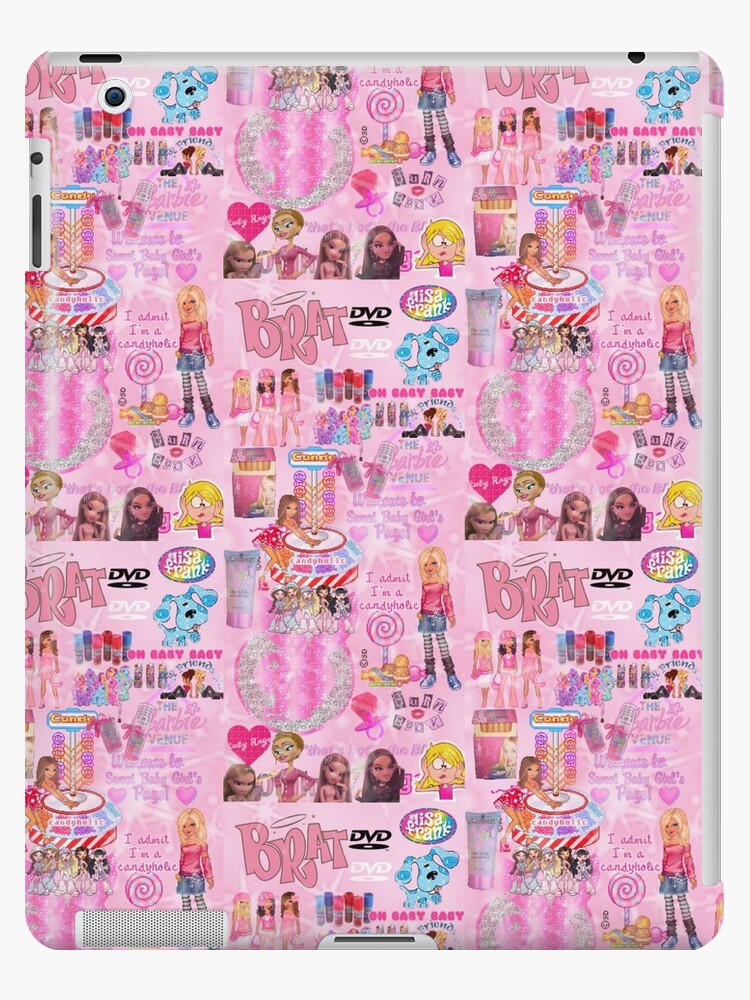 y2k aesthetic pink collage | iPad Case & Skin