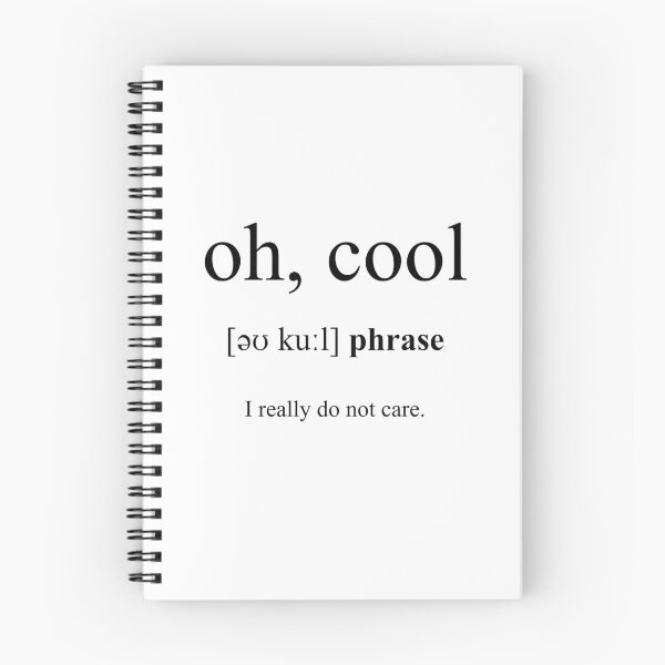 Item preview, Oh, cool Definition | Dictionary Collection designed and sold by Designschmiede.