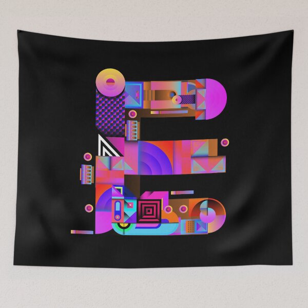 Item preview, Colorful Alphabet, Letter E designed and sold by Space-Bug.