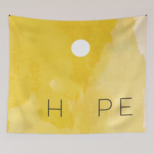 Item preview, Hope Positive Encouraging Quote Abstract Sun Yellow Watercolor  designed and sold by Inogitna Designs.