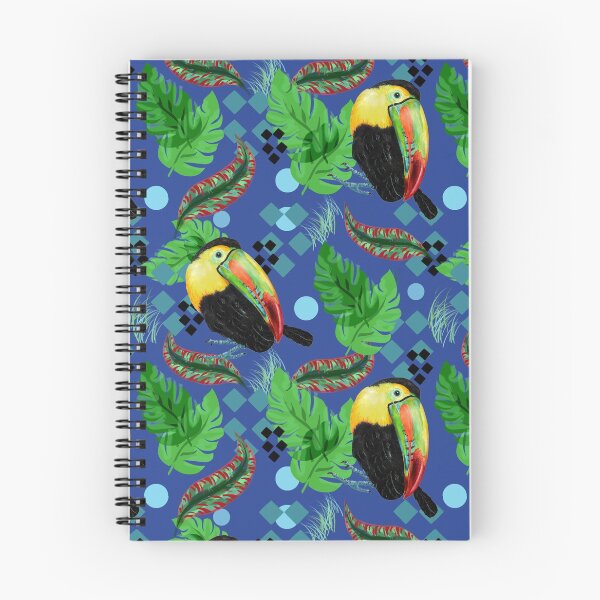 Item preview, Toucan in The Tropics Blue Background designed and sold by Sharon Schwalbe.