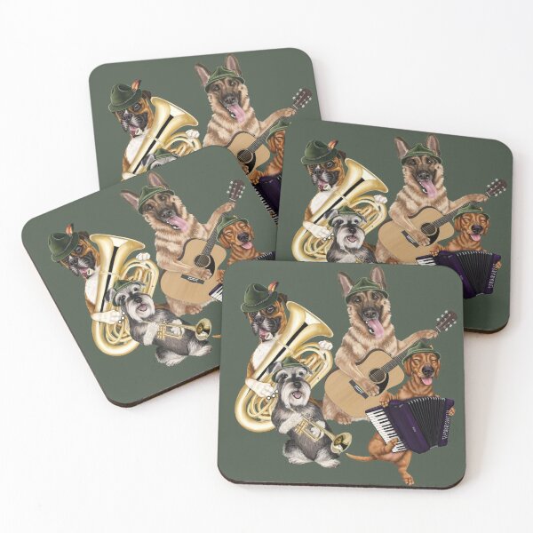 Item preview, Dogs playing instruments - polka band designed and sold by Mehu.