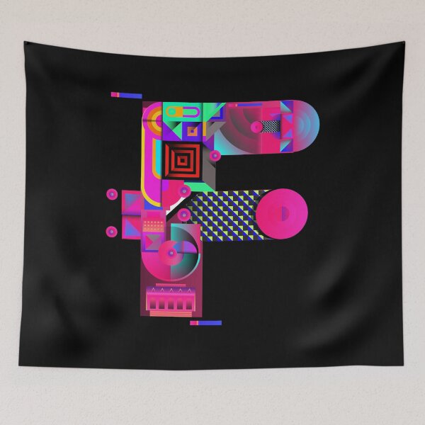 Item preview, Colorful Alphabet, Letter F designed and sold by Space-Bug.