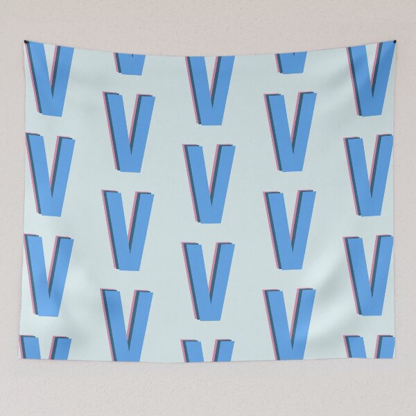 Item preview,  Modern Geometric V Letter Pattern designed and sold by JuneJournal.