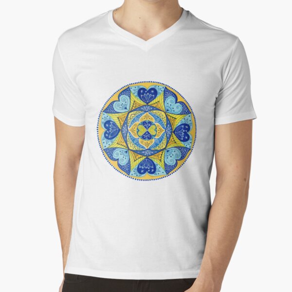Winged Love vibrant V-Neck T-Shirt