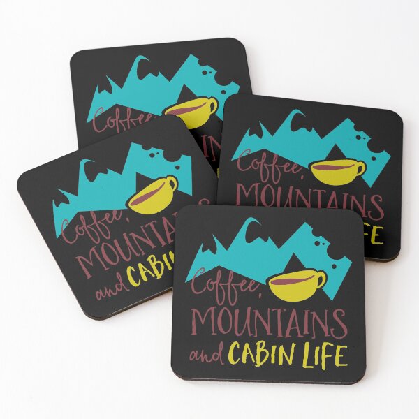 Item preview, Coffee, mountains and cabin life designed and sold by TinoThreads.