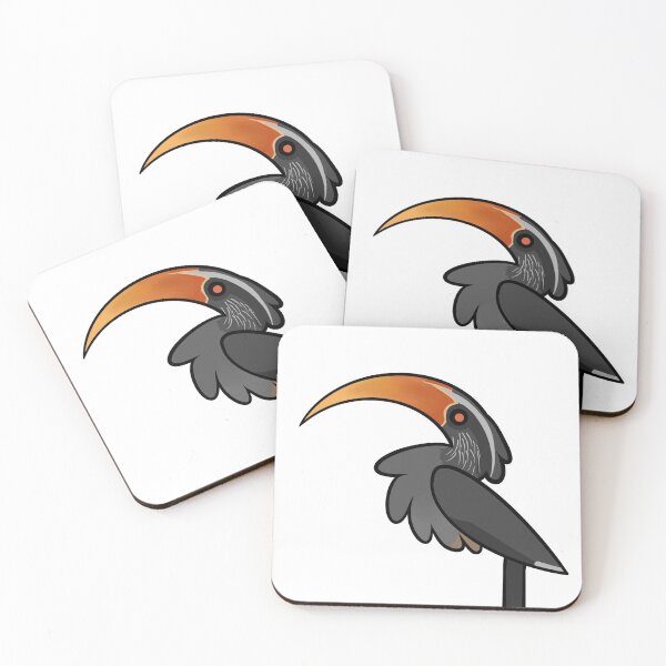 Item preview, Male Malabar Grey Hornbill designed and sold by GhostoftheSea.