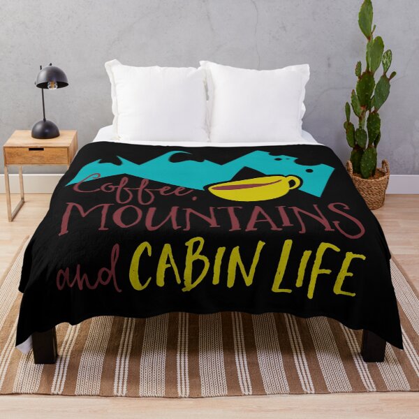 Item preview, Coffee, mountains and cabin life designed and sold by TinoThreads.