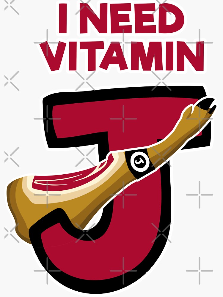 "Vitamin J" Sticker by Redbubble