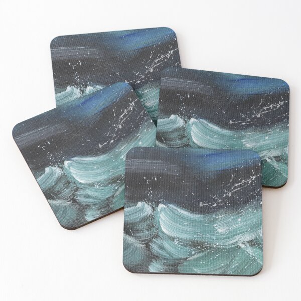 Item preview, Night Waves with Splatter 5 designed and sold by robinyukiko.