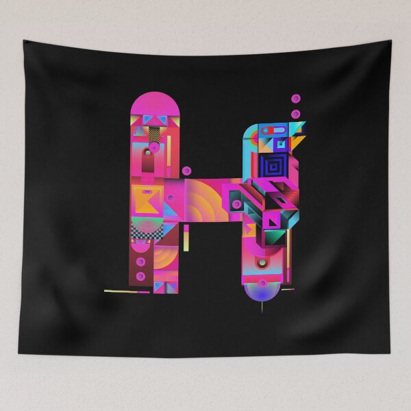 Item preview, Colorful Alphabet, Letter H designed and sold by Space-Bug.