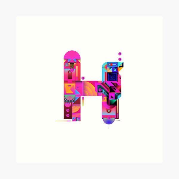 H Name Art Prints for Sale | Redbubble