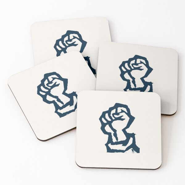 Item preview, ! New ! Paris Revolt, May 68: 'REVOLUTION FIST': The Original with Deepest Blue Fist on Cream designed and sold by Day Chapman.