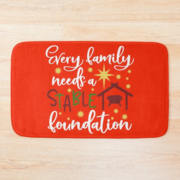 Item preview, Every Family Needs a Stable Foundation Christian Religious Christmas designed and sold by kiwi91.