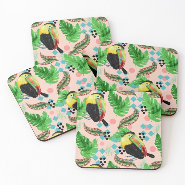 Item preview, Tropical Toucan in Coral Peach designed and sold by Sharon Schwalbe.