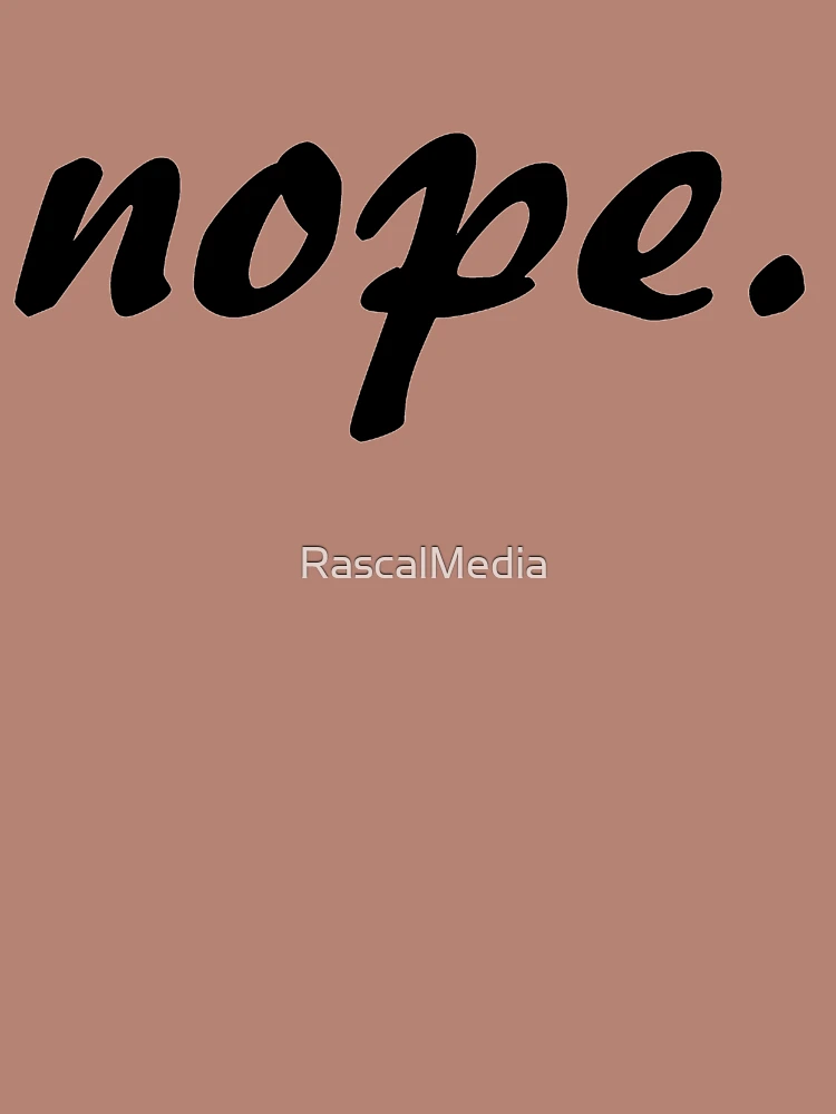 Thumbnail 4 of 4, Boxy T-Shirt, nope. designed and sold by RascalMedia.
