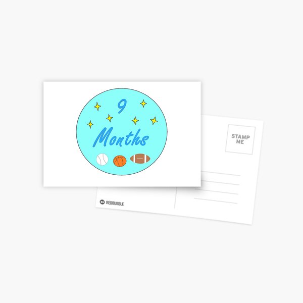 Carte Postale Sticker Bebe Garcon De 11 Mois Par Superchele Redbubble