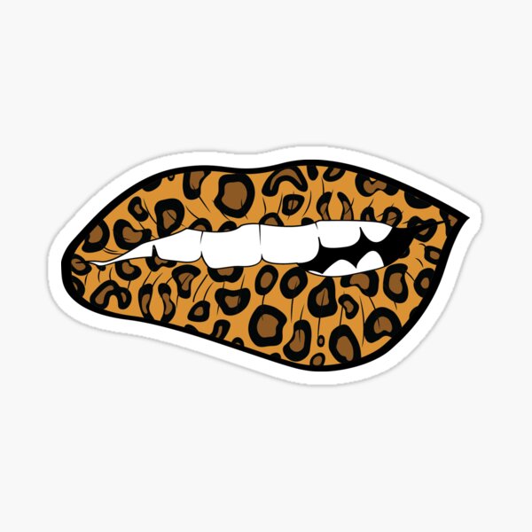 MakingShirtHappen Leopard Print Biting Lips T Shirt | Fashion Lover Gift