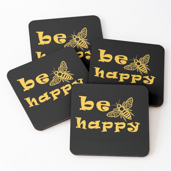 Artikelvorschau, Bee Happy - Sei glücklich entworfen und verkauft von Green Sky.