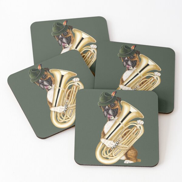 Item preview,  Dog playing the tuba - boxer designed and sold by Mehu.