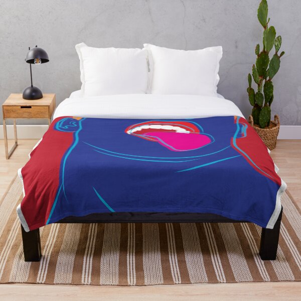 Tongue Wagging Throw Blanket