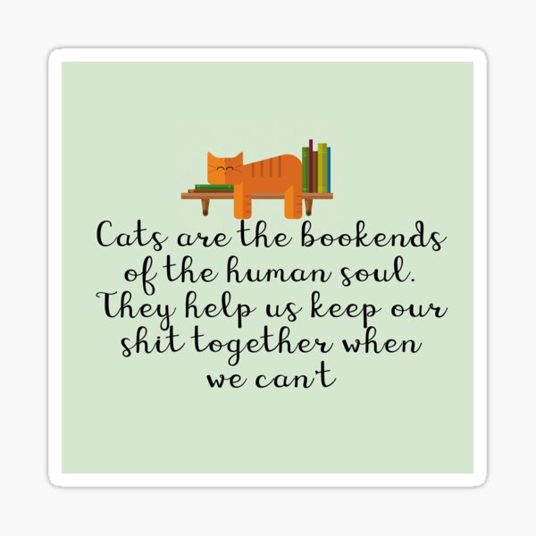 Kitty Soul Bookends Sticker
