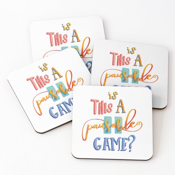 Item preview, Is this a pausable Game Lettering Art designed and sold by IzzNajs.