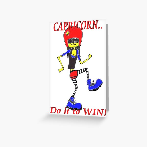 Capricorn - do it to win Greeting Card