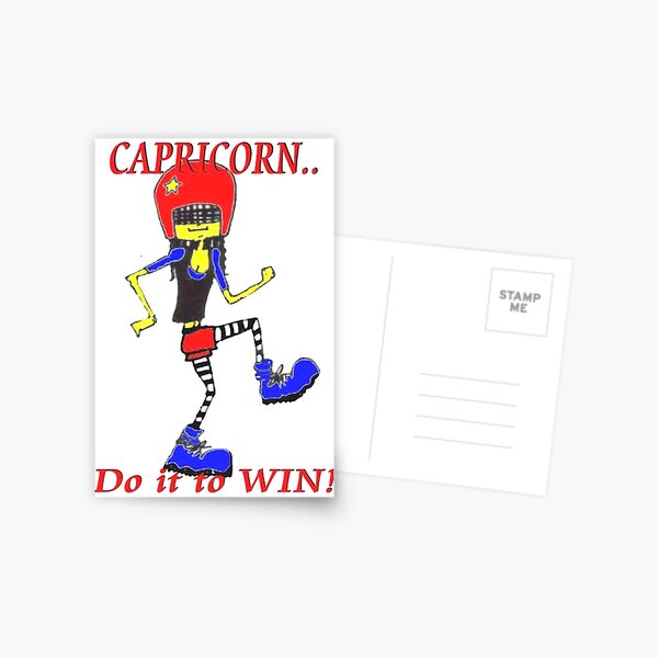 Capricorn - do it to win Postcard