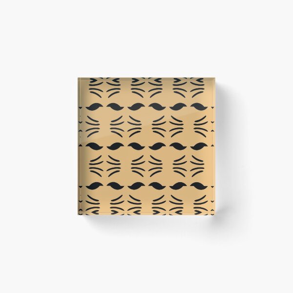Item preview, Black and Tan Abstract Pattern designed and sold by Poetic Patterns Studio.