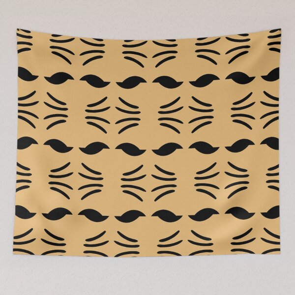 Item preview, Black and Tan Abstract Pattern designed and sold by Poetic Patterns Studio.