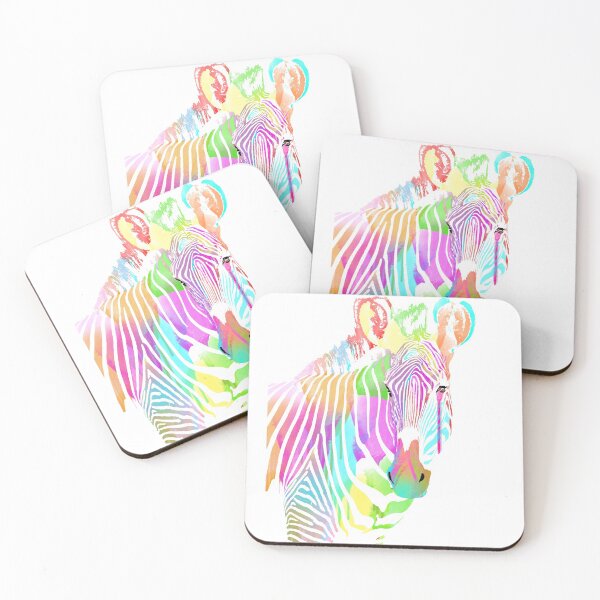 Item preview, Multicoloured zebra designed and sold by CouzDesigns.