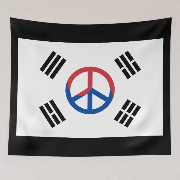 Item preview, South Korea Flag Peace designed and sold by crizzinho.