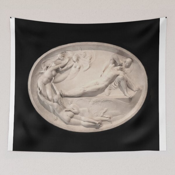 Item preview, Antique Marble Bas Relief designed and sold by ricoflinn.