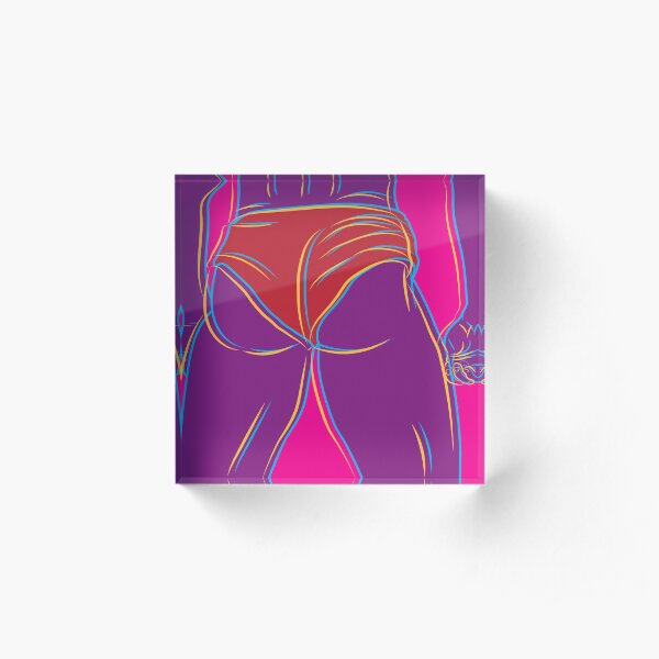Cheeky Acrylic Block